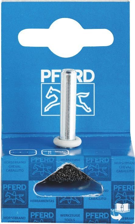 PFERD MOUNTED WHEEL BRUSH CRIMPED STEEL 30X6X6MM RBU 0.20 ST POS